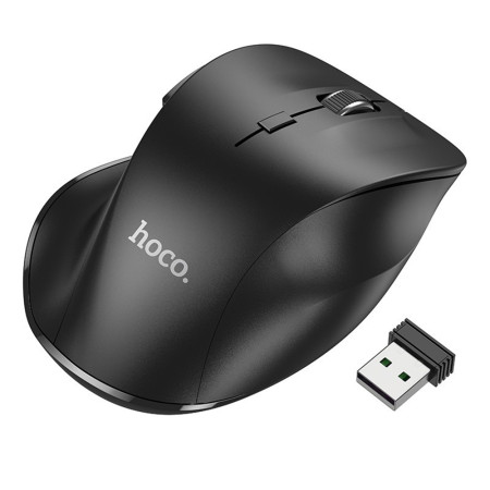 Mouse Wireless Hoco 2.4G, 1600 DPI Mystic, Black