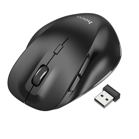Mouse Wireless Hoco 2.4G, 1600 DPI Mystic, Black