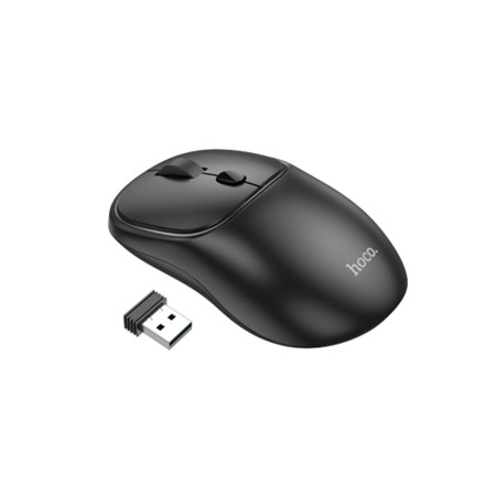 Mouse Wireless Fara Fir 2.4G, 1600 DPI Hoco Royal, Dark Night Black