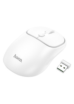 Mouse Wireless Hoco 2.4G, 1600 DPI Royal, Space White