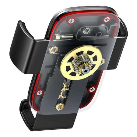 Suport telefon auto grila ventilatie Baseus Metal Age II Gravity, Black