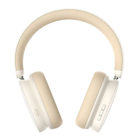 Casti Wireless Baseus cu Microfon Bowie H1, Creamy White