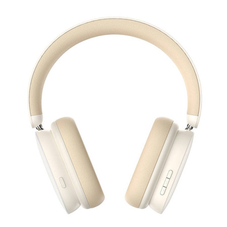 Casti Wireless Baseus cu Microfon Bowie H1, Creamy White
