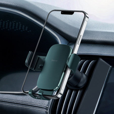 Suport telefon Auto pentru Grila Ventilatie Baseus, Green