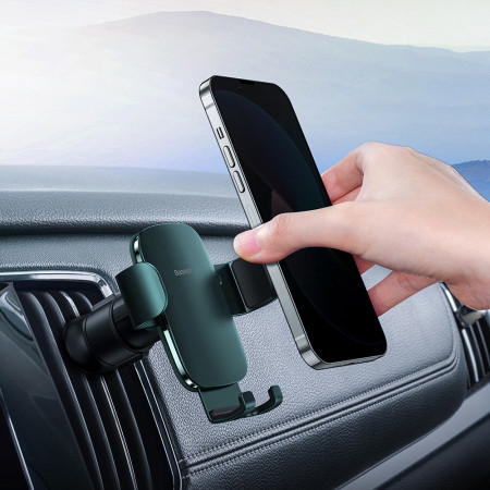 Suport telefon Auto pentru Grila Ventilatie Baseus, Green