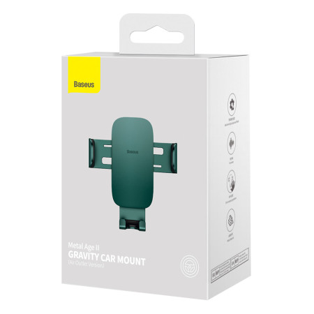 Suport telefon Auto pentru Grila Ventilatie Baseus, Green