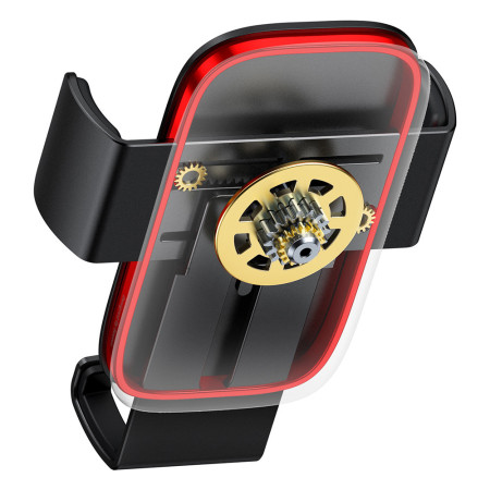 Suport telefon Auto pentru Grila Ventilatie Baseus Metal Age II Gravity, Black