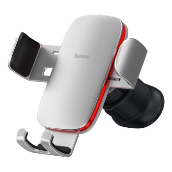 Suport telefon Auto pentru Grila Ventilatie Baseus Metal Age II Gravity, Silver
