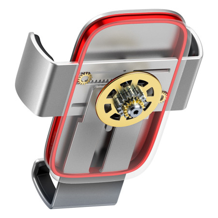 Suport telefon Auto pentru Grila Ventilatie Baseus Metal Age II Gravity, Silver