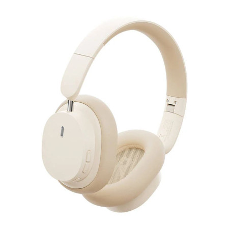 Casti Wireless BT 5.3 Baseus Bowie D05, Creamy White