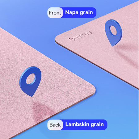Mousepad Baseus, Piele Ecologica, Baby Pink
