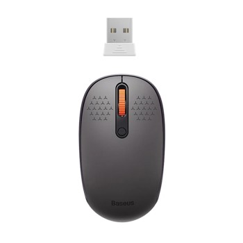 Mouse Wireless BT5.0, 2.4G, 1600 DPI Baseus F01B, Frosted Grey