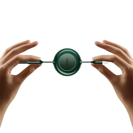 Cablu de Date Retractabil Baseus Bright Mirror 2, Green