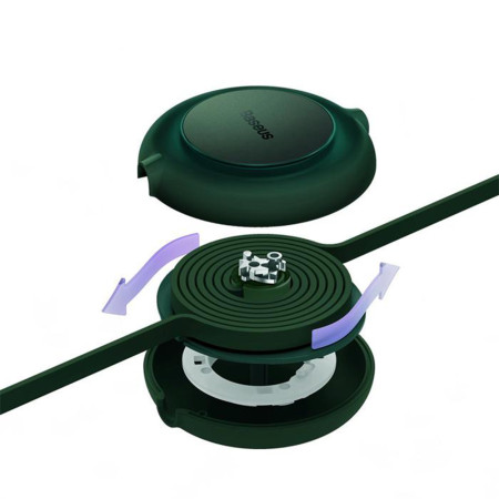 Cablu de Date Retractabil Baseus Bright Mirror 2, Green