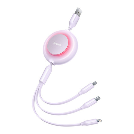 Cablu de Date Retractabil Baseus Bright Mirror 2, Purple