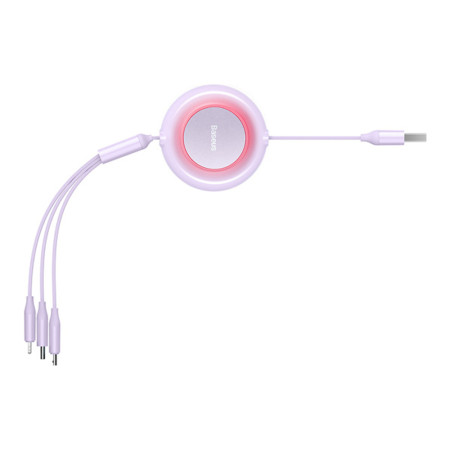 Cablu de Date Retractabil Baseus Bright Mirror 2, Purple