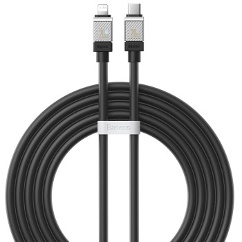 Cablu de Date USB-C la Lightning Incarcare Rapida, 20W, 2m Baseus CoolPlay Black