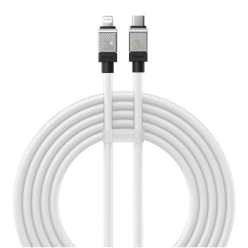 Cablu de Date USB-C la Lightning Incarcare Rapida, 20W, 2m Baseus CoolPlay, White