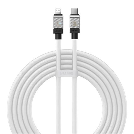 Cablu de Date USB-C la Lightning Incarcare Rapida, 20W, 2m Baseus CoolPlay, White