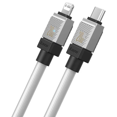 Cablu de Date USB-C la Lightning Incarcare Rapida, 20W, 2m Baseus CoolPlay, White