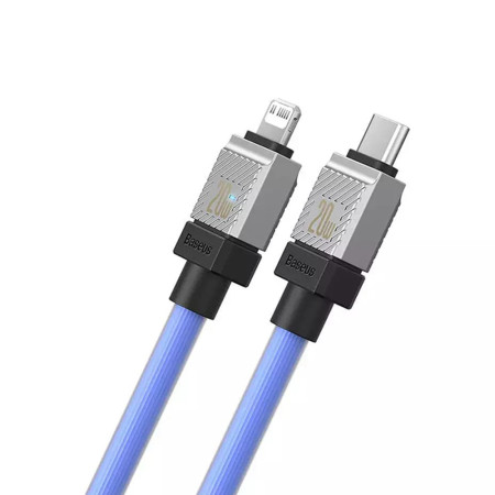 Cablu de Date USB-C la Lightning Incarcare Rapida, 20W, 2m Baseus CoolPlay, Blue