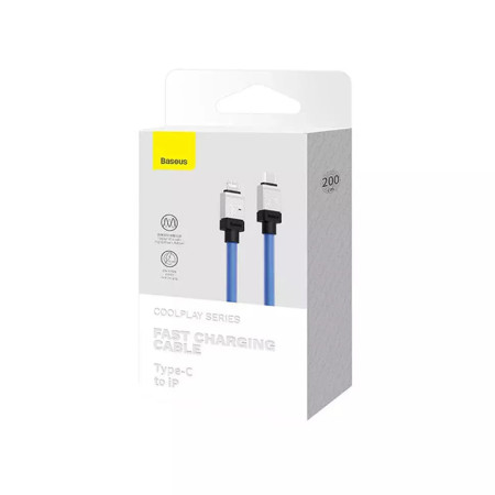 Cablu de Date USB-C la Lightning Incarcare Rapida, 20W, 2m Baseus CoolPlay, Blue