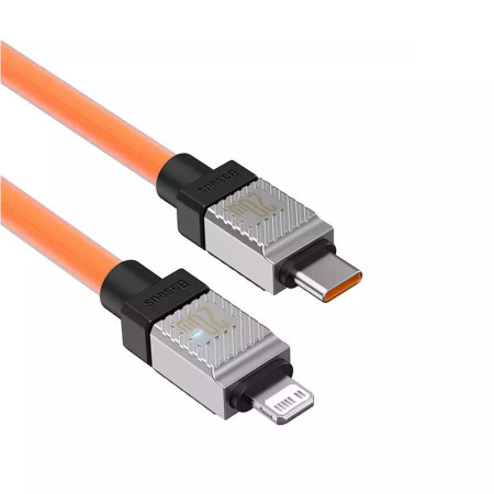 Cablu de Date USB-C la Lightning Incarcare rapida, 20W, 2m Baseus, Orange