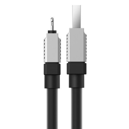 Cablu de Date USB la Lightning Incarcare rapida, 2.4A, 2m Baseus CoolPlay, Black