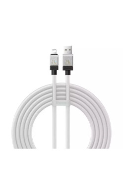 Cablu de Date USB la Lightning Incarcare Rapida, 2.4A, 2m Baseus CoolPlay, White