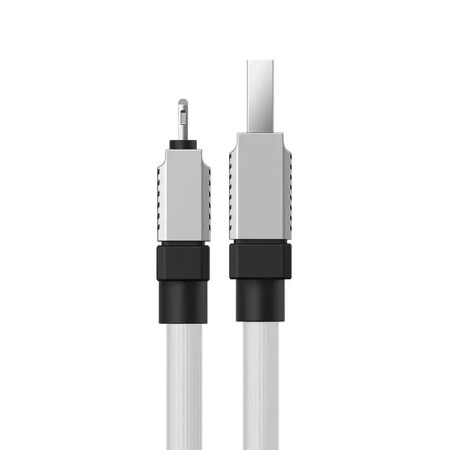 Cablu de Date USB la Lightning Incarcare Rapida, 2.4A, 2m Baseus CoolPlay, White
