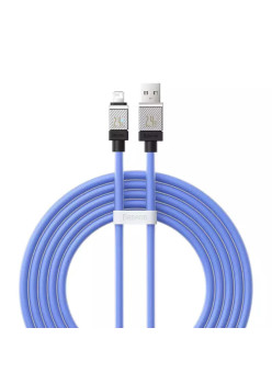 Cablu de Date USB la Lightning Incarcare rapida, 2.4A, 2m Baseus CoolPlay, Blue