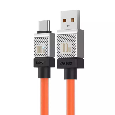 Cablu de Date USB la Tip-C Incarcare Super Rapida PD100W, 2m Baseus, Orange