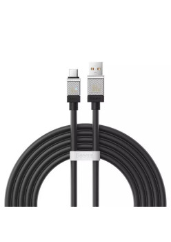Cablu de Date USB la Tip-C Incarcare Super Rapida PD100W, 2m Baseus CoolPlay, Black