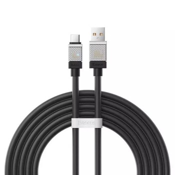Cablu de Date USB la Tip-C Incarcare Super Rapida PD100W, 2m Baseus CoolPlay, Black