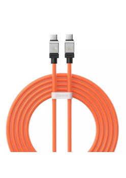Cablu de Date Tip-C la Tipe-C Incarcare Super Rapida PD100W, 2m Baseus CoolPlay, Orange
