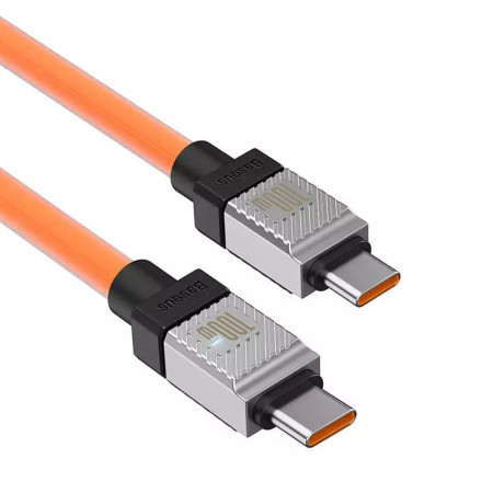 Cablu de Date Tip-C la Tipe-C Incarcare Super Rapida PD100W, 2m Baseus CoolPlay, Orange