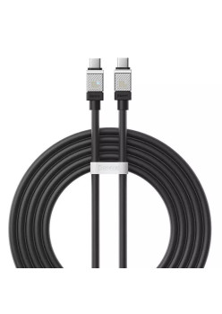 Cablu de Date Tip-C la Tip-C Incarcare Super Rapida PD100W, 2m Baseus, Black