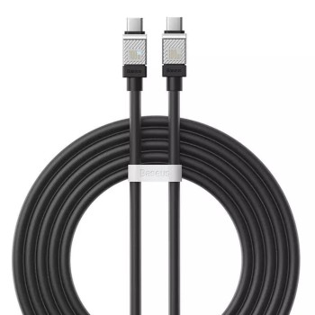 Cablu de Date Tip-C la Tip-C Incarcare Super Rapida PD100W, 2m Baseus, Black