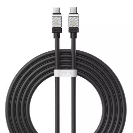 Cablu de Date Tip-C la Tip-C Incarcare Super Rapida PD100W, 2m Baseus, Black