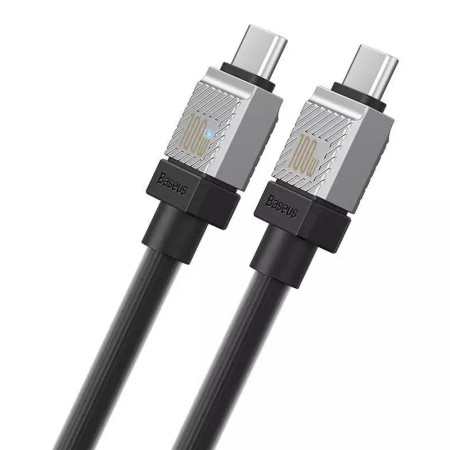 Cablu de Date Tip-C la Tip-C Incarcare Super Rapida PD100W, 2m Baseus, Black