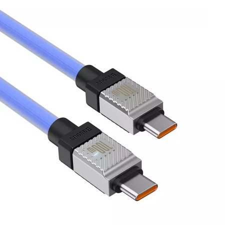 Cablu de Date Tip-C la Tip-C Incarcare Super Rapida PD100W, 2m Baseus CoolPlay, Albastru