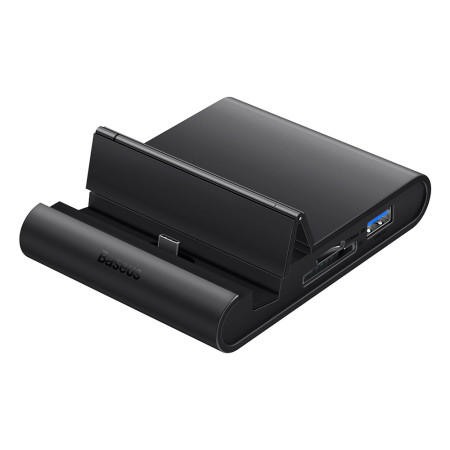 Hub Tip-C pentru Telefon cu Suport Birou Baseus (WKMD000001), Black
