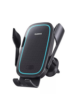 Suport Auto cu incarcare wireless 15W Baseus Milky Way Pro Series (C40357000111-00), Negru