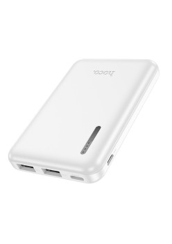 Baterie externa 2x USB, Tipe-C, Micro-USB, 500mAh Hoco Journey, Alb