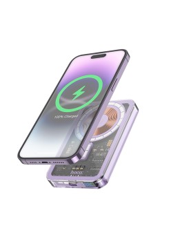 Baterie Externa pentru iPhone, PD20W, 5000mAh - Hoco Ice Crystal (Q14) - Purple