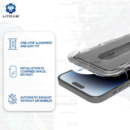 Folie Privacy iPhone 13 / 13 Pro / 14 Lito Magic Glass Box D+ Tools 