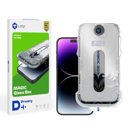Folie Privacy iPhone 14 Pro Lito Magic Glass Box D+ Tools