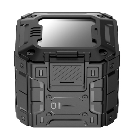 Husa compatibila Apple Watch 7 / 8 / 9 45mm si Curea RuggedArmor, Silver
