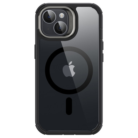 Husa pentru iPhone 15 si Folie ESR Armor Tough Kickstand HaloLock, Clear Black