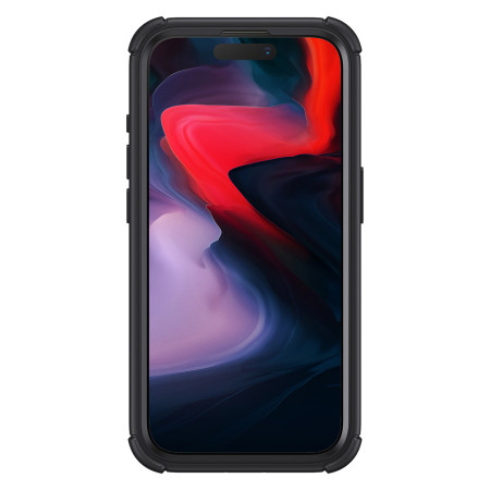 Husa pentru iPhone 15 Pro + Folie ESR Armor Tough Kickstand HaloLock, Clear Black